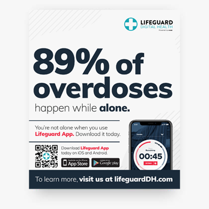 Lifeguard 89% of overdoses happen while alone